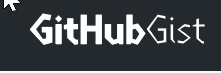 GitHub Gist logo with all round curves displaying as straight angles